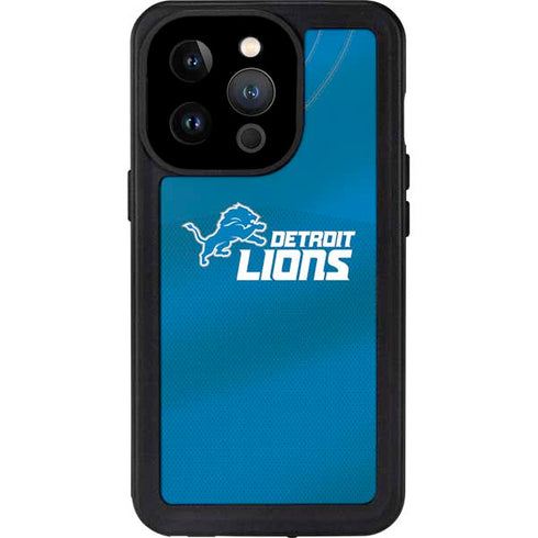 NFL Detroit Lions Team Jersey iPhone 15 Pro Waterproof Case